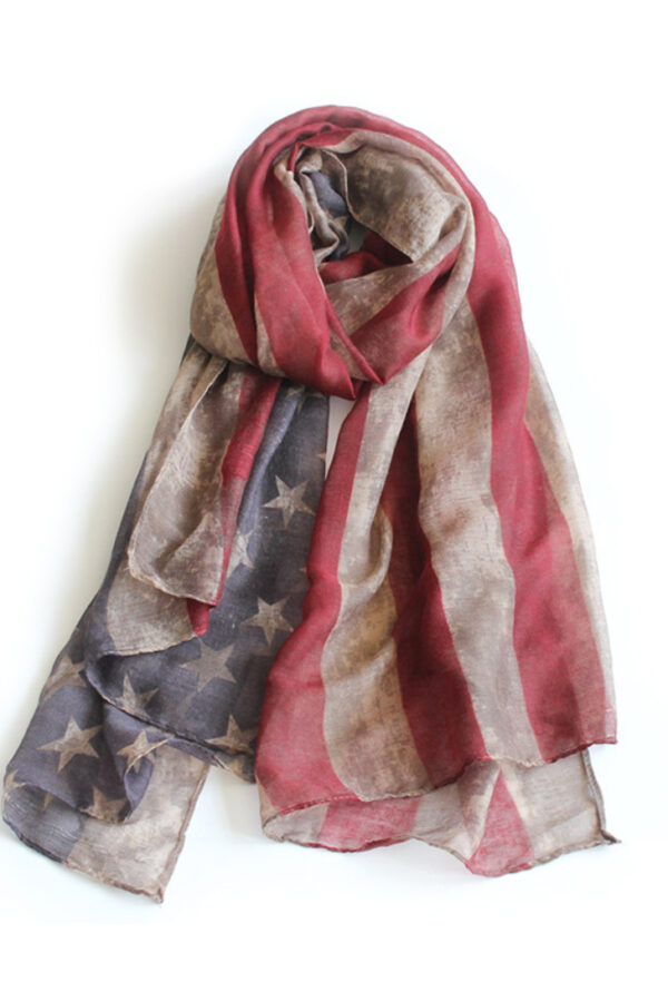 Bufanda con la bandera americana - Country and Roses - Sugar Land Beige 22