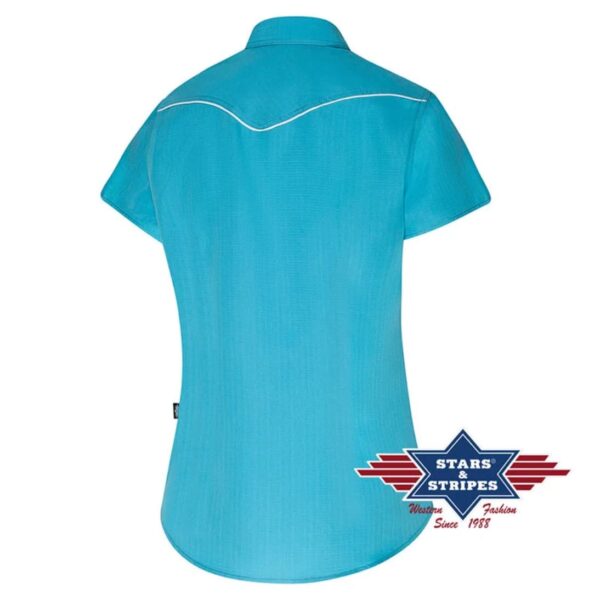 Camisa azul turquesa - Country and Roses - Winona - 3