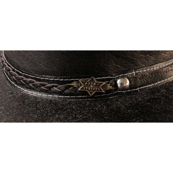 Sombrero negro cuero - Country and Roses - Blake - 3