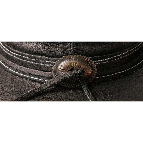 Sombrero negro cuero - Country and Roses - Blake - 4
