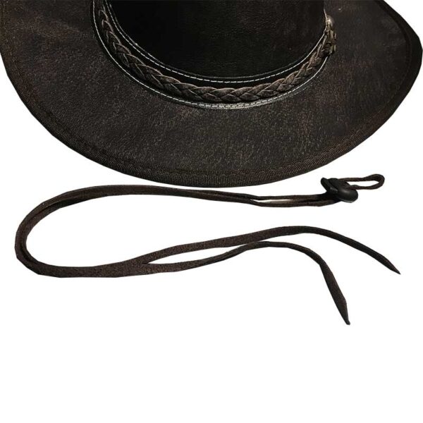 Sombrero negro cuero - Country and Roses - Blake - 7