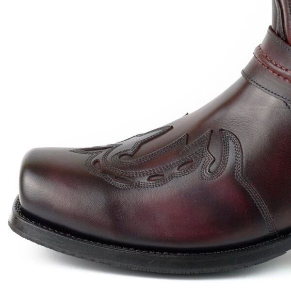 Botas biker Indian - Country and Roses - Burdeos negro - 4