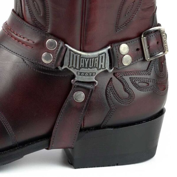 Botas biker Indian - Country and Roses - Burdeos negro - 5