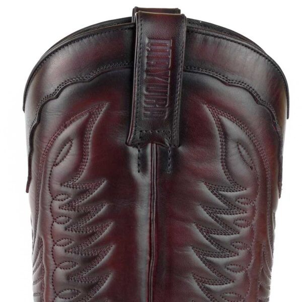 Botas biker Indian - Country and Roses - Burdeos negro - 6