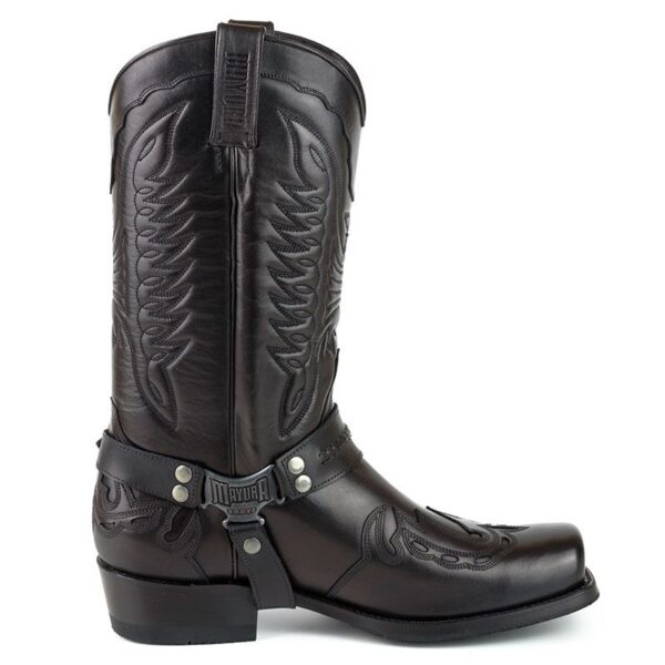 Botas biker Indian - Country and Roses - Negro - 1