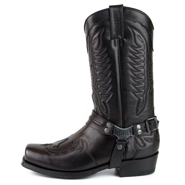 Botas biker Indian - Country and Roses - Negro - 3