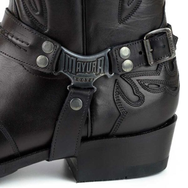 Botas biker Indian - Country and Roses - Negro - 5