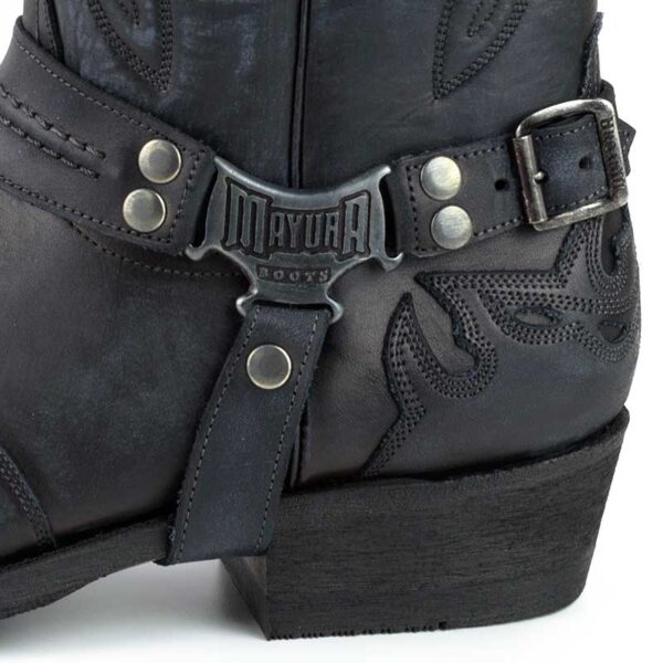 Botas biker Indian - Country and Roses - Negro usado - 5
