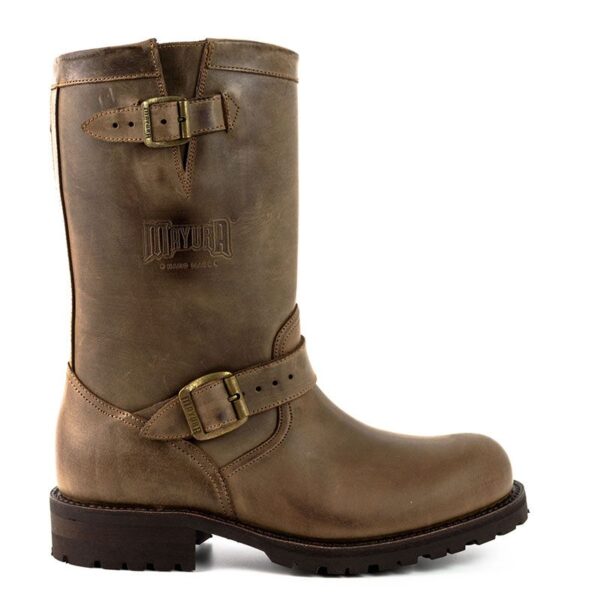 Botas biker motorista - Country and Roses - Crazy marrón - 1