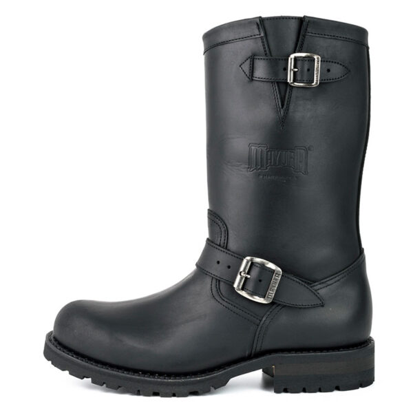 Botas biker motorista - Country and Roses - Crazy negro - 3