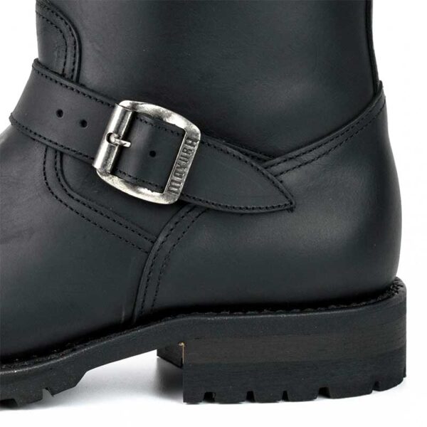 Botas biker motorista - Country and Roses - Crazy negro - 5