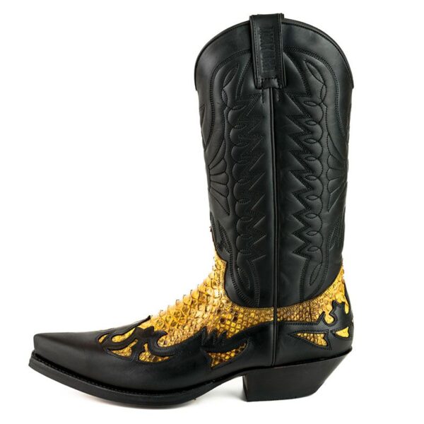 Botas cowboy de pitón nature - Country and Roses - Camel - 3