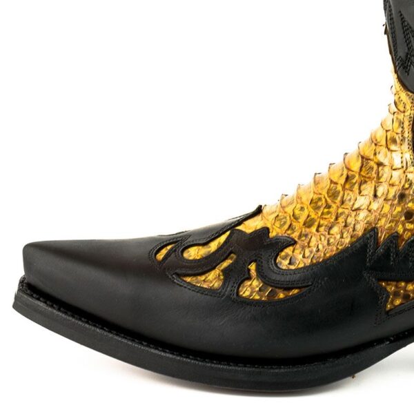 Botas cowboy de pitón nature - Country and Roses - Camel - 4