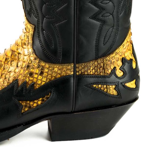 Botas cowboy de pitón nature - Country and Roses - Camel - 5