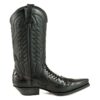 Botas cowboy de pitón nature - Country and Roses - Negro - 1