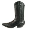 Botas cowboy de pitón nature - Country and Roses - Negro - 3