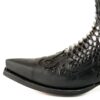 Botas cowboy de pitón nature - Country and Roses - Negro - 4