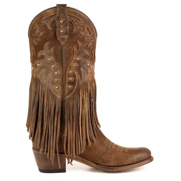 Botas vaqueras afelpado tabaco - Country and Roses - 1