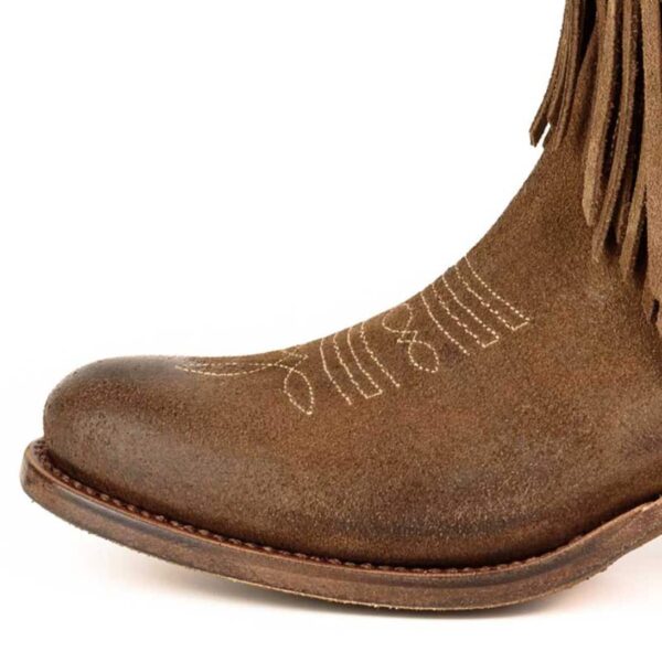 Botas vaqueras afelpado tabaco - Country and Roses - 4
