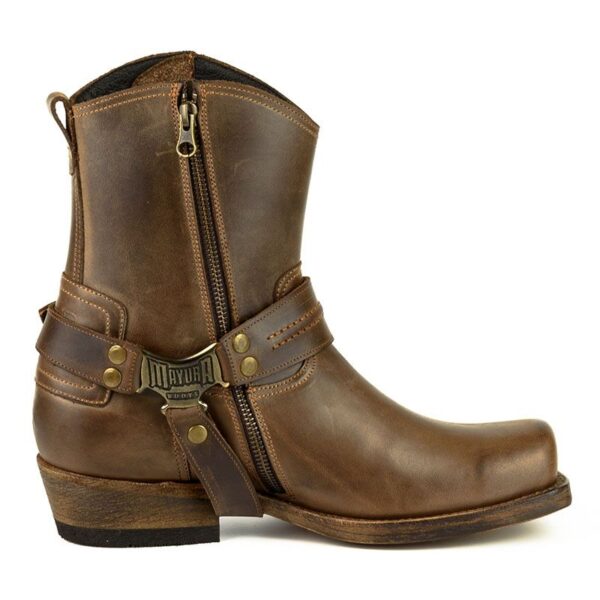 Botines biker moteros - Country and Roses - Ars marrón - 1