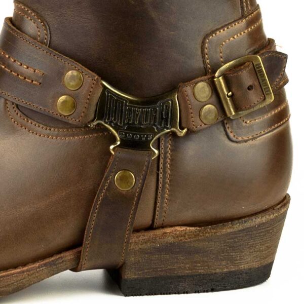 Botines biker moteros - Country and Roses - Ars marrón - 5