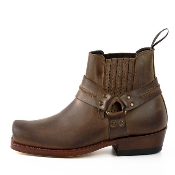 Botines biker moteros - Country and Roses - Fulton marrón - 3