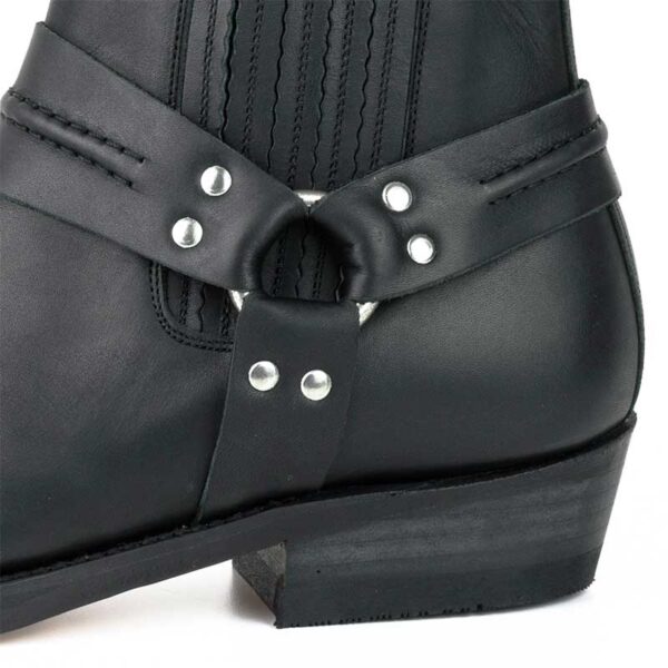 Botines biker moteros - Country and Roses - Fulton negro - 5