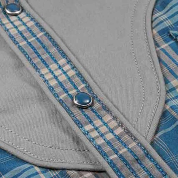 Camisa de cuadros azul - Country and Roses - Melvin - 3