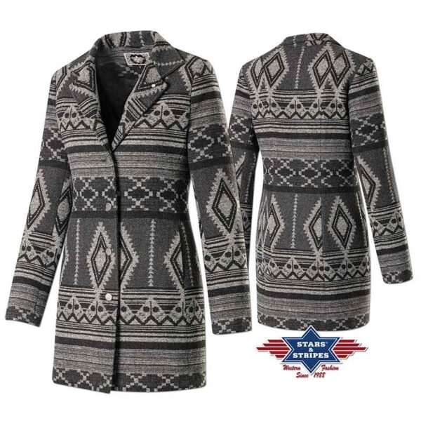 Abrigo estampado azteca - Country and Roses - Onita - 3