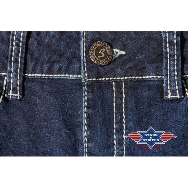 Pantalones vaqueros con bordados en bolsillos - Country and Roses - Kimberly - 3