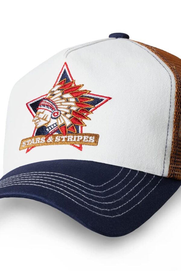 Gorra Indian con diseño de estrella y motivos nativos a la venta en Country and Roses.