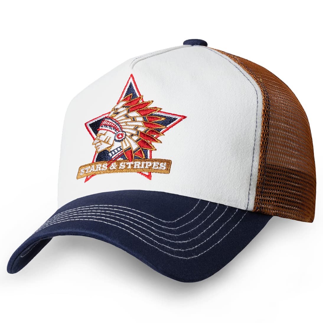 Gorra Indian con diseño de estrella y motivos nativos a la venta en Country and Roses.