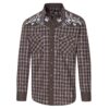 Camisa de cuadros y bordados - Country and Roses - Morgan - 2