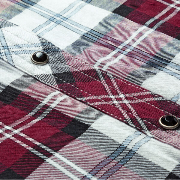 Camisa de cuadros y bordados Pasadena Short - Imagen 4