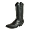 Botas cowboy de pitón nature - Country and Roses - Negro - 2