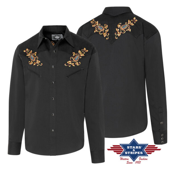 Camisa bordada - Country and Roses - Hogan Black - 3