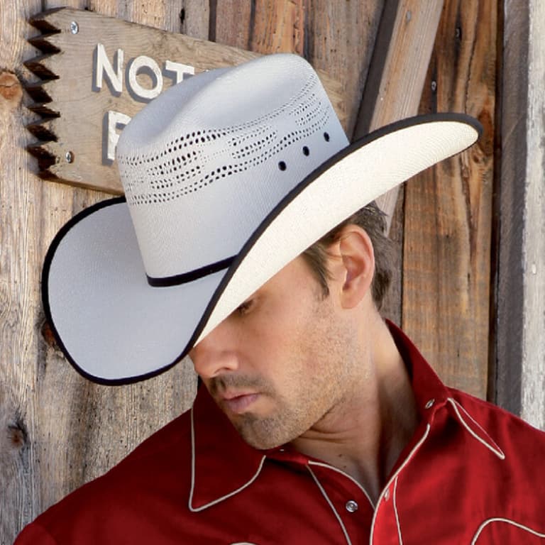 Imagen de hombre con sombrero estilo cowboy para categoría sombreros y gorras