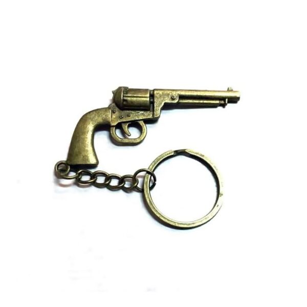 Llavero metal estilo country con Colt 2