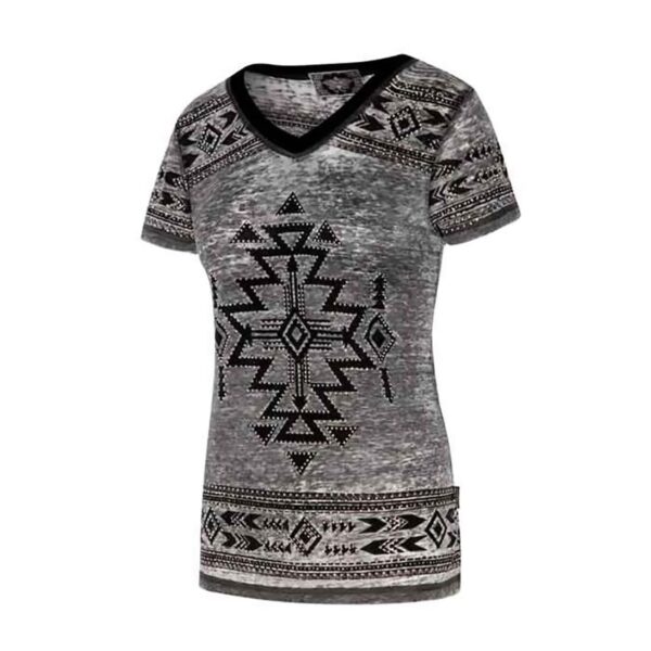 Camiseta con motivos étnicos para mujer Lana