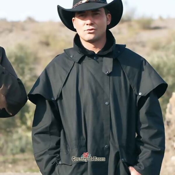 Guardapolvos negro encerado Trail Black