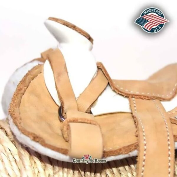 Miniatura de silla de cuero beige - Imagen 2