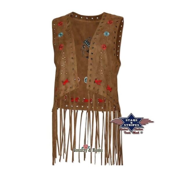 Chaleco vaquero para mujer Joleen Brown