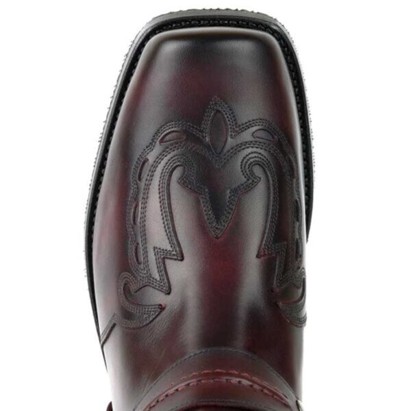 Botas biker Indian burdeos negro - Imagen 2