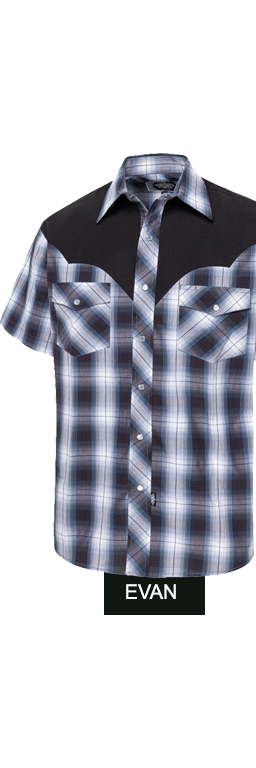 Comprar camisa estilo country de manga corta para hombre Evan