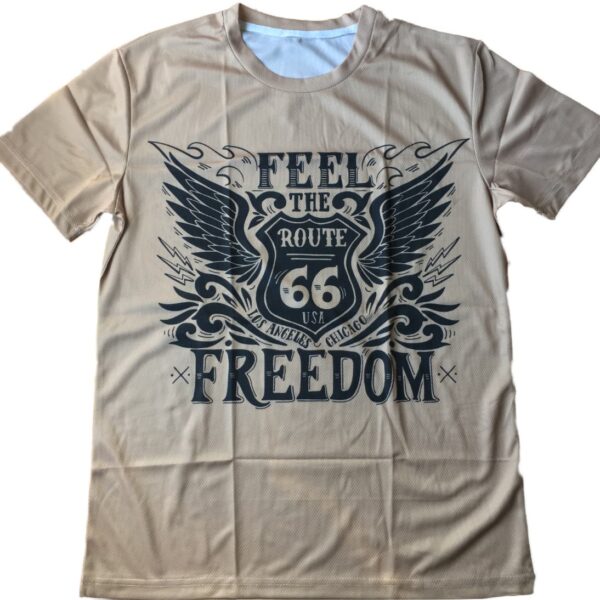 Camiseta - Country and Roses - Ruta 66 Beige - 1
