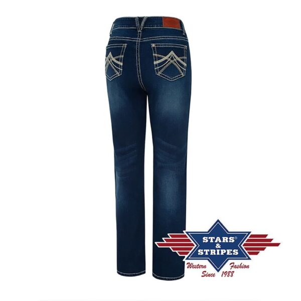 Pantalones vaqueros con bordados en bolsillos - Country and Roses - Kimberly - 1