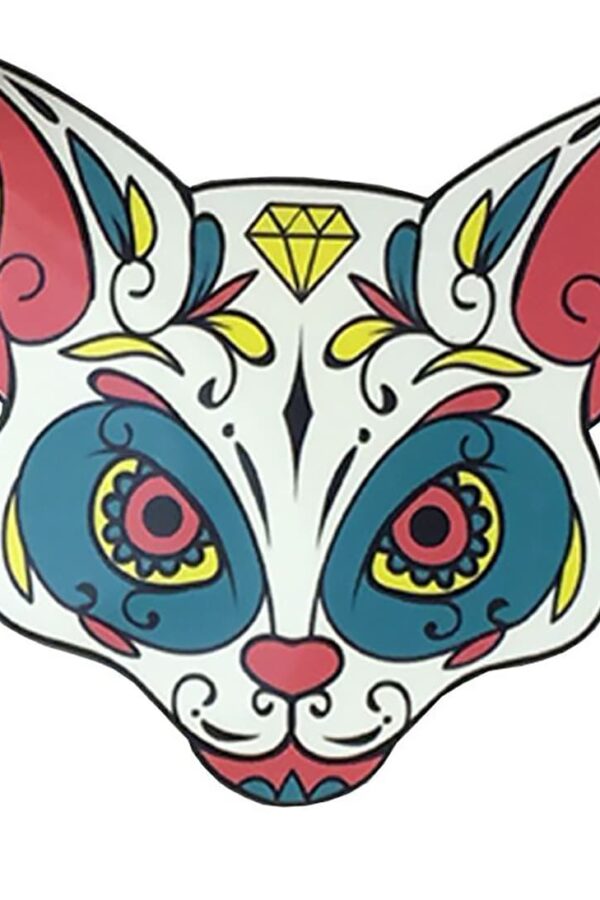 Parche gato ojos verdes vinilo - Country and Roses - Termoadhesivo - 1