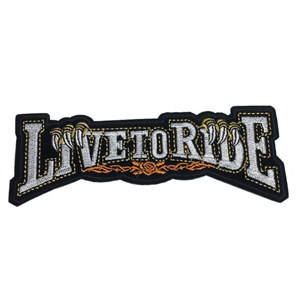 Parche ropa plancha - Country and Roses - Live to ride - 1