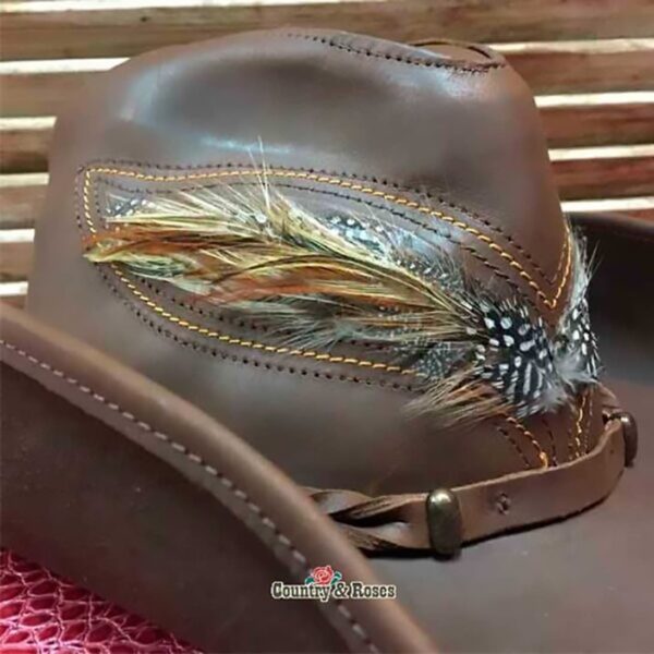 Sombrero de cuero Outback - Imagen 2