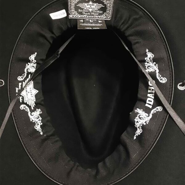 Sombrero de fieltro Idaho Black - Imagen 2